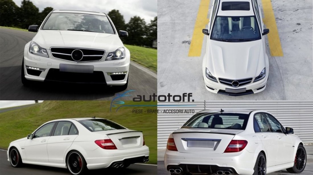 Pachet exterior AMG Mercedes W204 C-Class Facelift (11-14) C63 Design