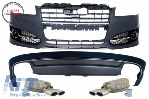 Pachet Exterior AUDI A8 D4 (2015-up) S8 Design- livrare gratuita
