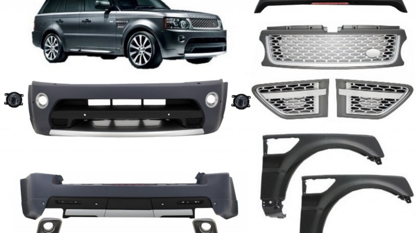 Pachet Exterior Autobiography Design Compatibil Cu Range Rover Sport Facelift 2005-2013 L320 Cu Aripi Laterale COCBRRSFLFFS