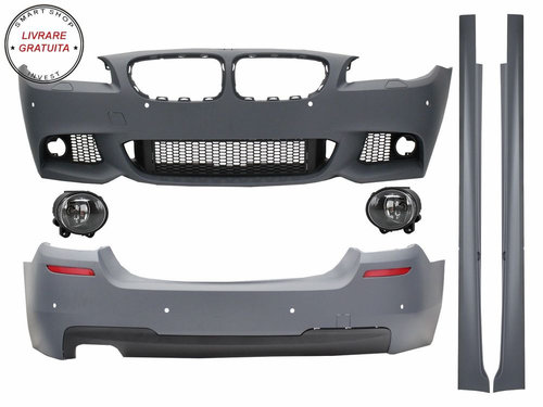 Pachet Exterior BMW F10 Seria 5 (2011-2014) cu Proiectoare Ceata Lumini de Ceata M- livrare gratuita