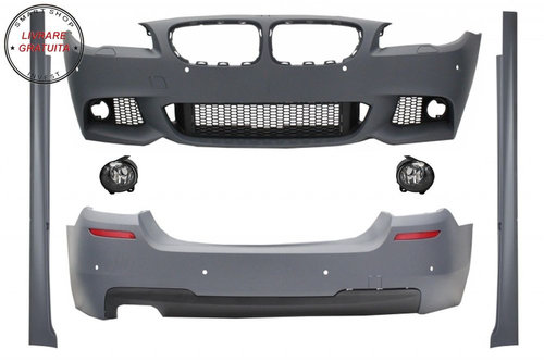 Pachet Exterior BMW F10 Seria 5 (2011-2014) cu Proiectoare Ceata M-Technik Design- livrare gratuita