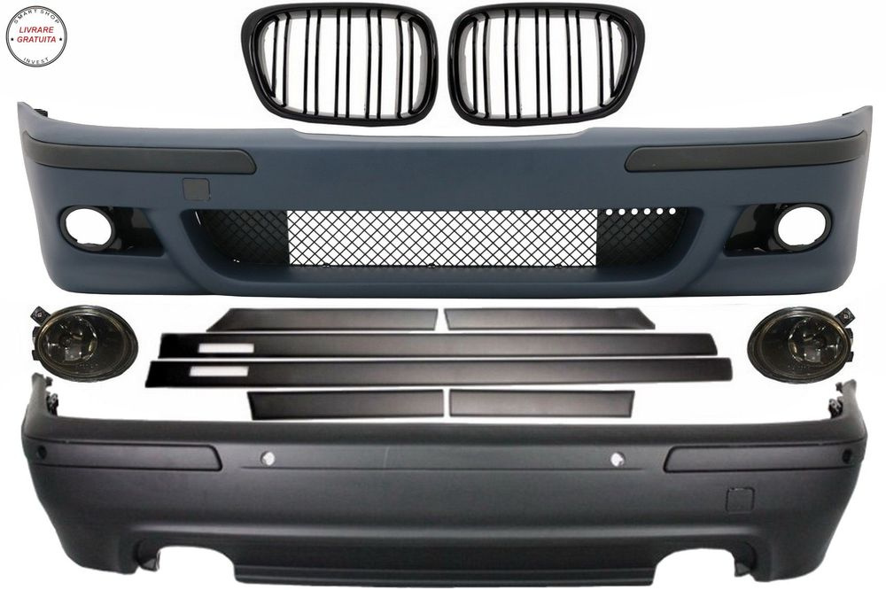 Pachet Exterior BMW Seria 5 E39 (1997-2003) Cu Proiectoare si Grile Centrale M5 De- livrare gratuita