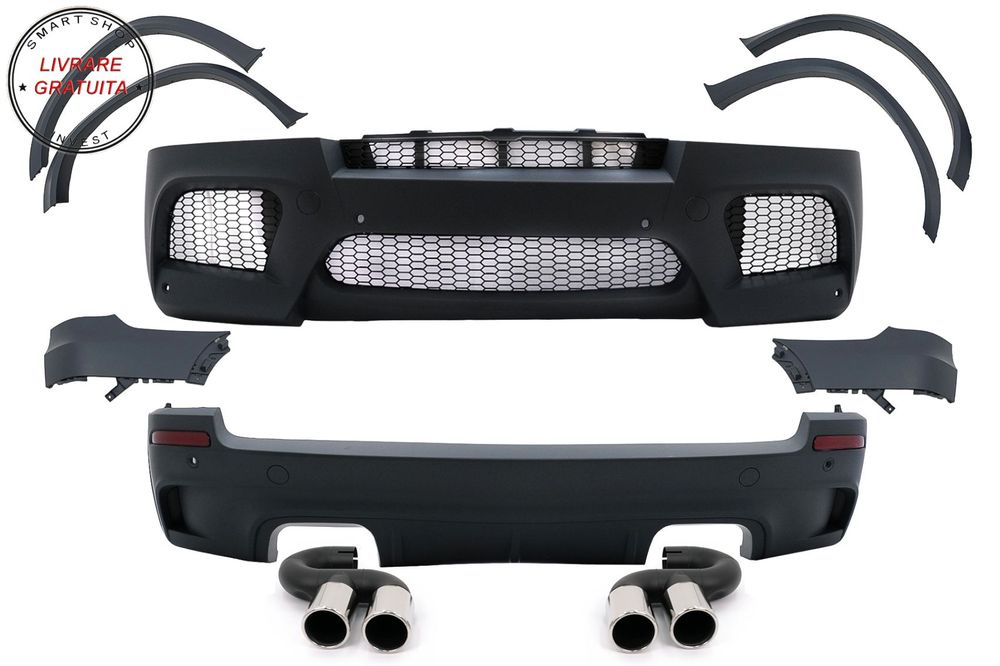 Pachet Exterior BMW X5 E70 (2007-2013) cu Prelungiri Aripi X5M M Design- livrare gratuita