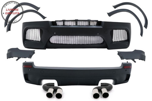 Pachet Exterior BMW X5 E70 (2007-2013) cu Prelungiri Aripi X5M M Design