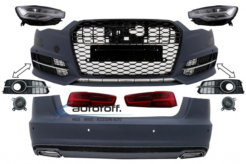 Pachet exterior compatibil Audi A6 C7 (11-17) Conversie la 2018+