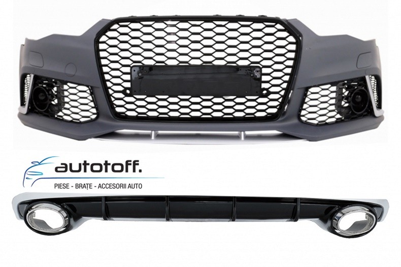 Pachet exterior compatibil Audi A6 C7 Facelift (15-18) model RS6