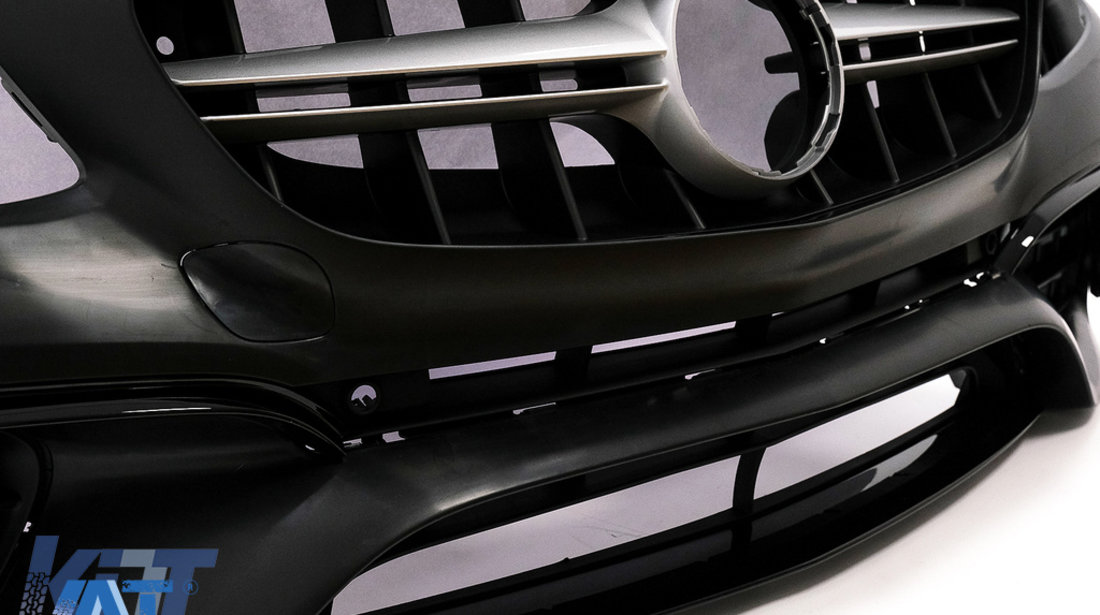 Pachet Exterior compatibil cu Mercedes E-Class W213 (2016-2019) E63 Design cu Difuzor si Ornamente Tobe Crom