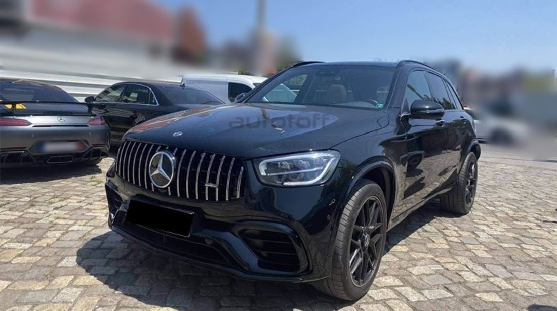 Pachet Exterior Compatibil Cu Mercedes GLC Suv X253 (2020+) 63 AMG Black Design