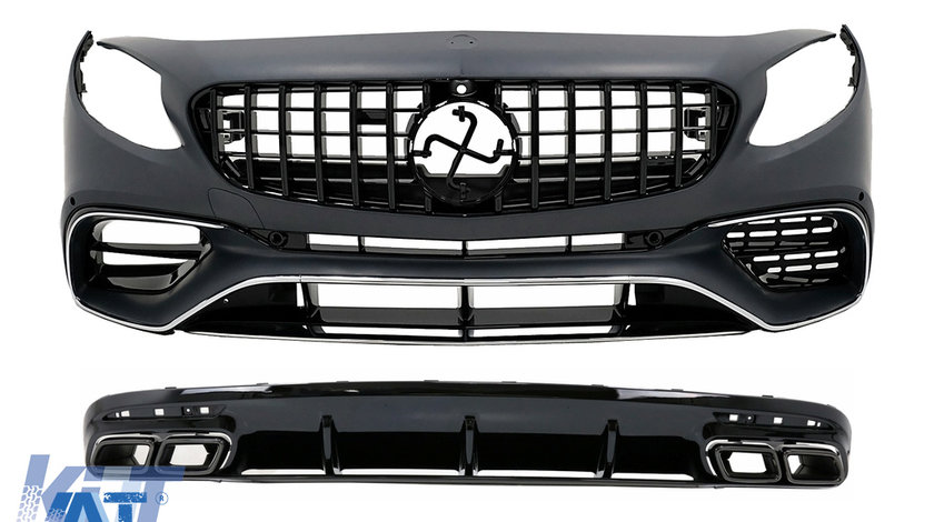 Pachet Exterior compatibil cu Mercedes S-Class C217 Coupe Sport Line (2015-2021) S63 Design