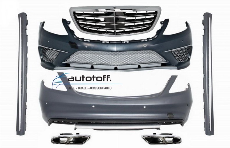 Pachet exterior compatibil cu Mercedes S-Class W222 (13-17) S65 Design