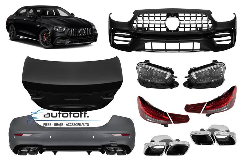 Pachet exterior compatibil Mercedes E-Class W213 (16-19) E63 Conversie la 2020+
