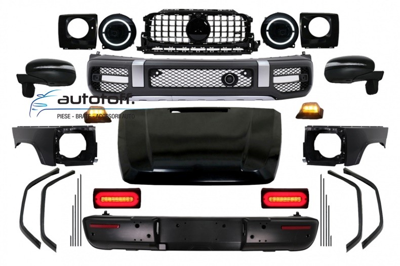 Pachet exterior compatibil Mercedes G-Class W463 (08-17) G63 Wide Body Conversie 2018+