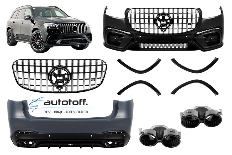 Pachet exterior compatibil Mercedes GLS X167 (20-23) Conversie AMG Line 2024+