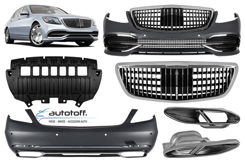 Pachet exterior compatibil Mercedes S-Class W222 Facelift (17-20) MBH Design