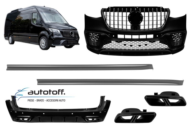 Pachet exterior compatibil Mercedes Sprinter W907 (2018+) AMG Design