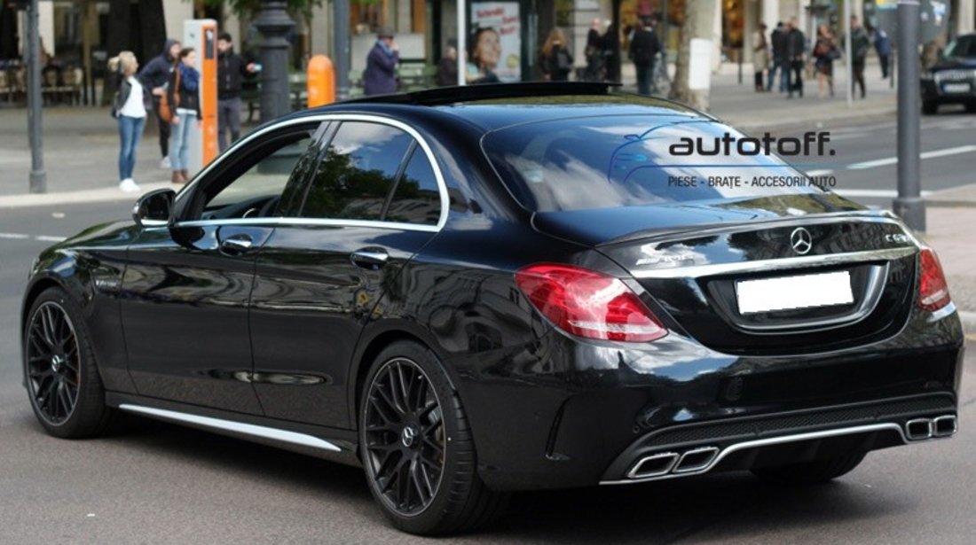 Pachet exterior compatibil Mercedes W205 C-Class (2014+) AMG C63 Design