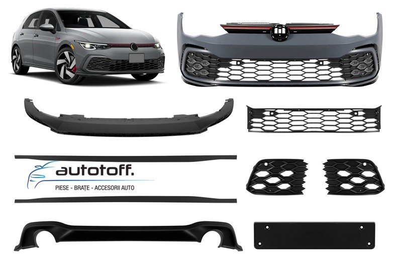 Pachet exterior compatibil VW Golf 8 Hatchback (2019+) GTI Design