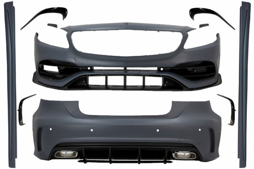 Pachet Exterior Complet compatibil cu Mercedes A-Class W176 (2012-2018) Facelift A45 Design CBMBW176...