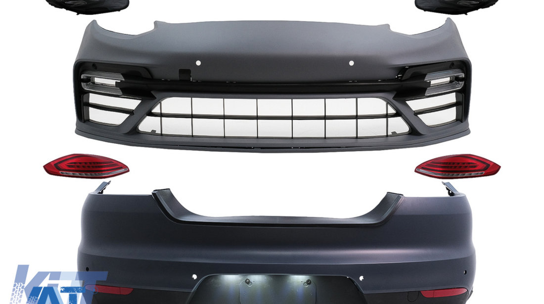 Pachet Exterior Complet compatibil cu Porsche Panamera I 970 Hatchback (2010-2013) Conversie la 971 Turbo S Look