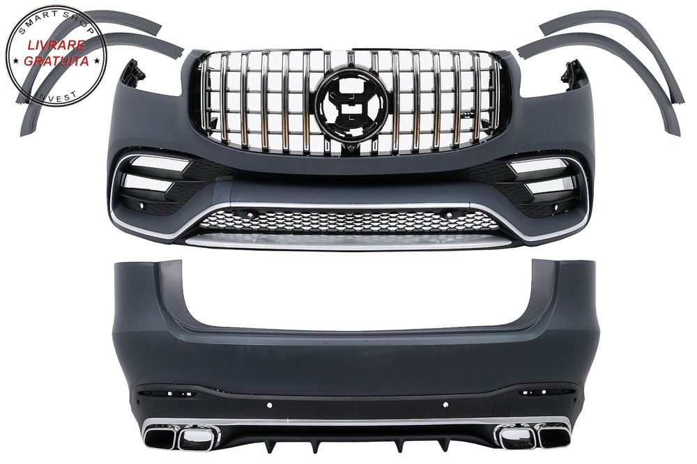 Pachet Exterior Complet Mercedes GLS SUV X167 (2019-2023) GLS63 Design- livrare gratuita