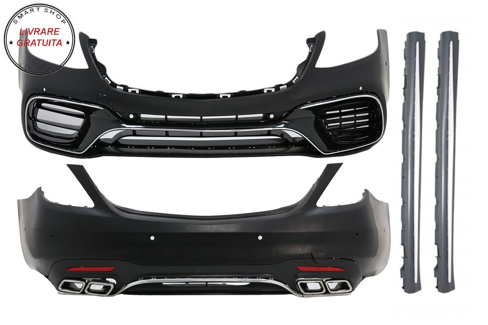 Pachet Exterior Complet Mercedes S-Class W222 Facelift (2013-06.2017) S63 Design- livrare gratuita