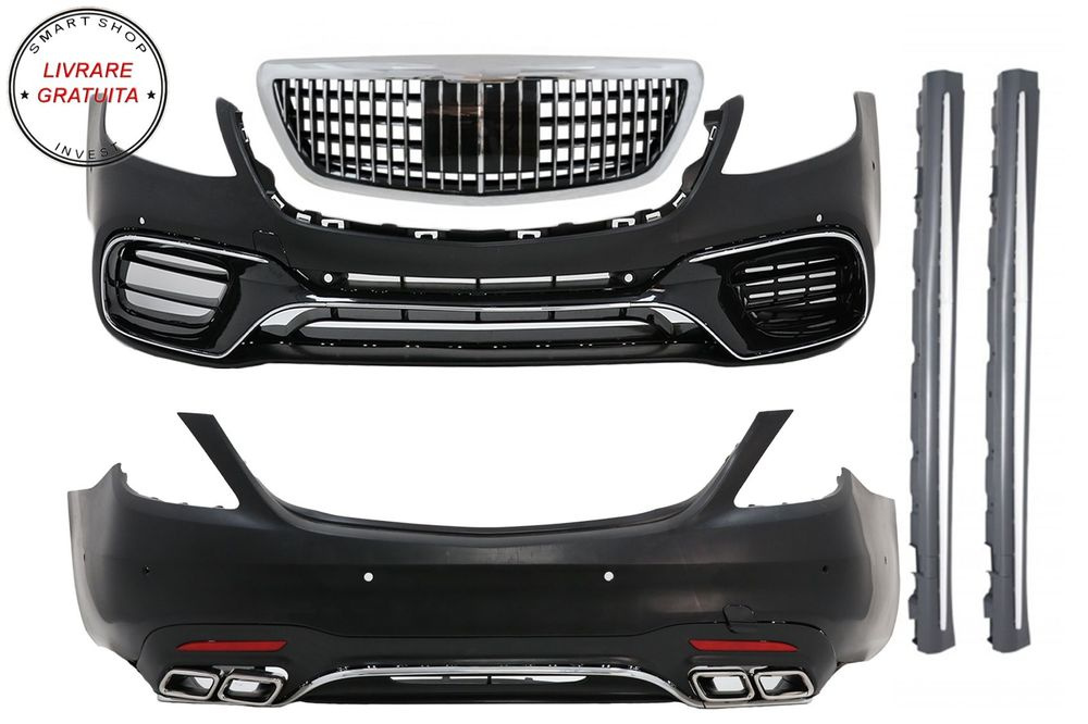 Pachet Exterior Complet Mercedes S-Class W222 Facelift (2013-06.2017) S63 Design- livrare gratuita