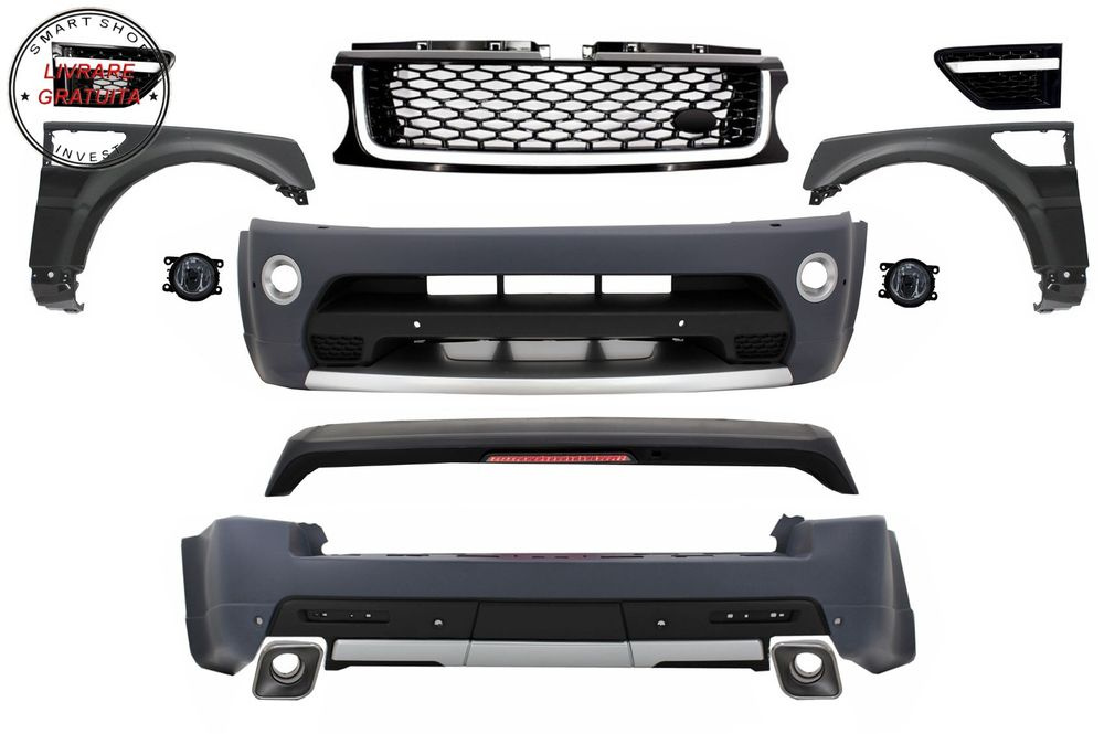 Pachet Exterior cu Aripi Laterale Land Range Rover Sport L320 Facelift (2009-2013)- livrare gratuita
