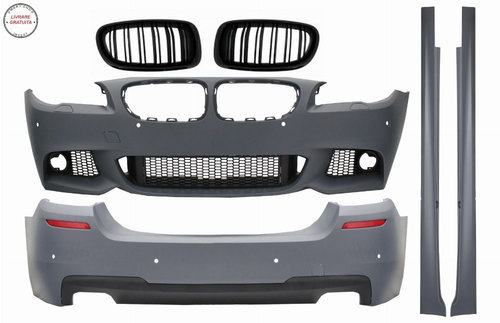 Pachet Exterior cu Difuzor Evacuare Dubla si Grile Centrale BMW F10 Seria 5 (2011-- livrare gratuita