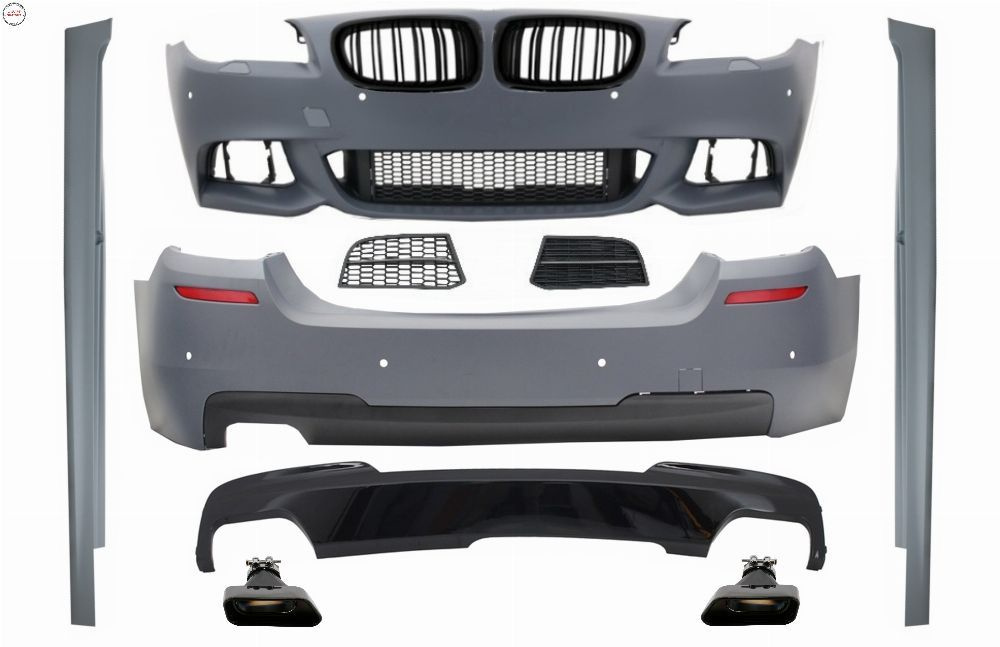 Pachet Exterior cu Grile Centrale BMW Seria 5 F10 (2010-2017) M-Technik 550i Desig- livrare gratuita
