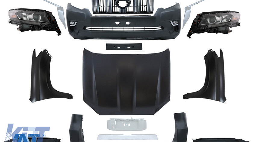Pachet exterior Kit Conversie Complet Facelift (2018-up) Look compatibil cu Toyota Land Cruiser Prado J150 (2010-2018)