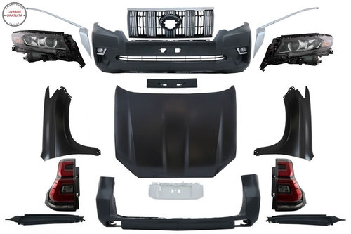 Pachet exterior Kit Conversie Complet Facelift (2018-up) Look Toyota Land Cruiser - livrare gratuita