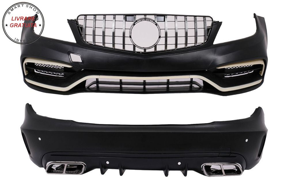 Pachet Exterior Mercedes C-Class W204 (2007-2015) Conversie la W205 C63 Design- livrare gratuita