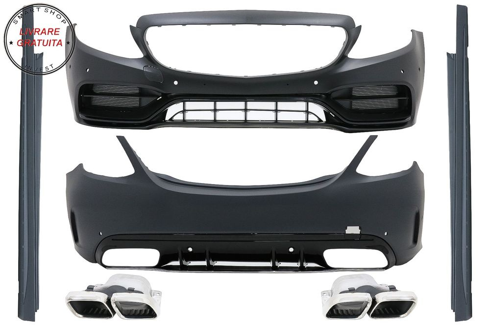 Pachet Exterior Mercedes C-Class W205 Sedan (2014-2020) C63 Design- livrare gratuita