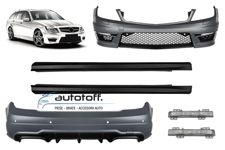 Pachet exterior Mercedes S204 C-Class Facelift (11-14) AMG C63