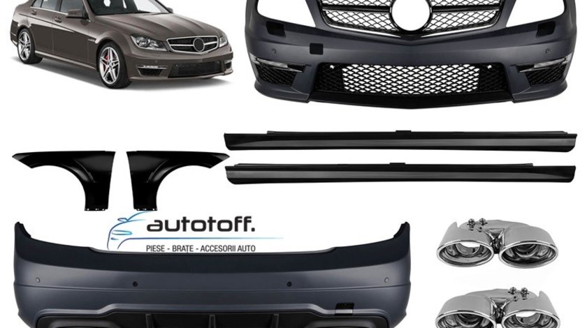 Pachet exterior Mercedes W204 Facelift C-Class (11-14) C63 AMG Design