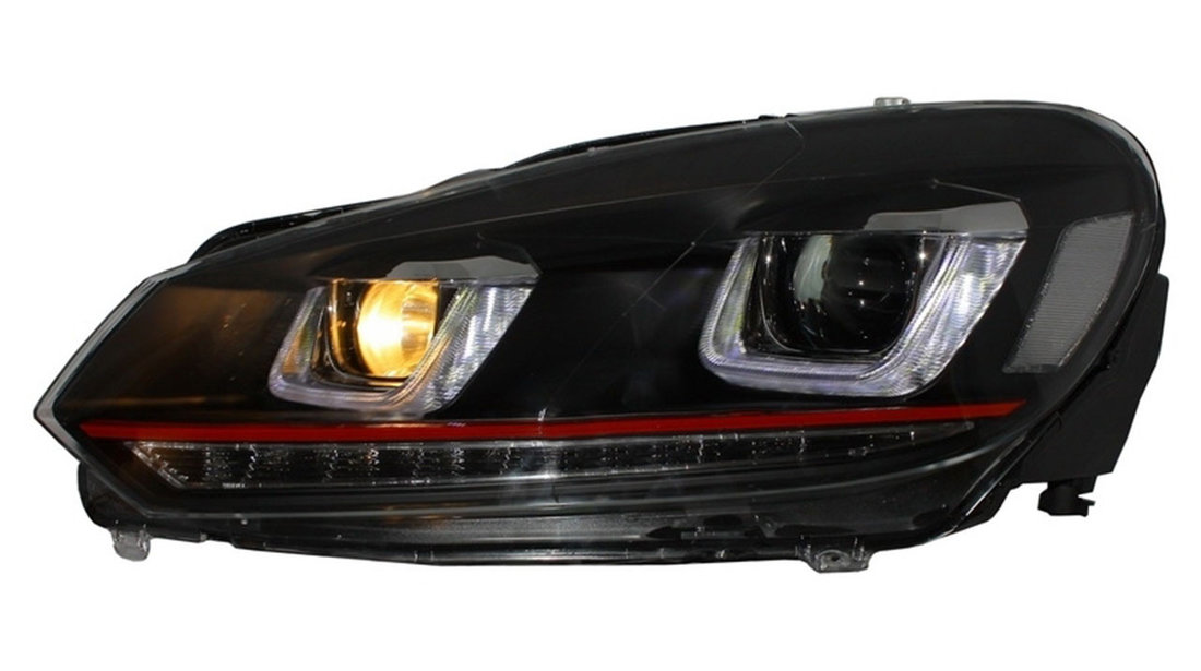 Pachet Faruri Si Stopuri LED DRL COMPATIBIL CU VW Golf 6 (08-13)