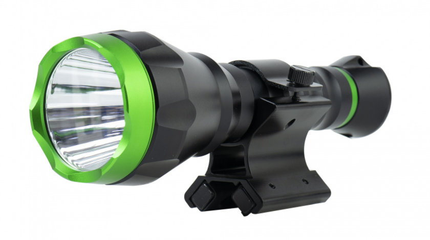Pachet Lanterna PNI Adventure F750 Green Light din aluminiu si suport de montaj magnetic PNI FLM33 PNI-F750-M33