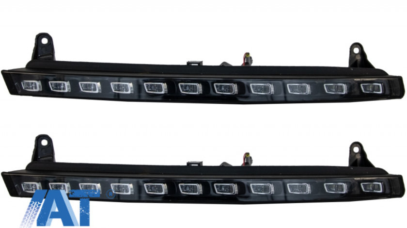 Pachet Lumini de zi dedicate cu semnalizare LED compatibil cu Audi Q7 4L (2006-2009) OEM Facelift Design