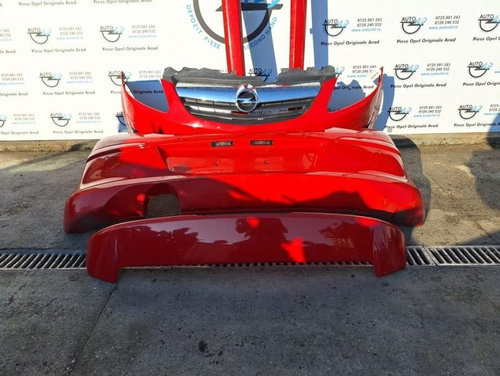 Pachet OPC Line rosu bara fata spate prag eleron Opel Corsa D 2006-2010