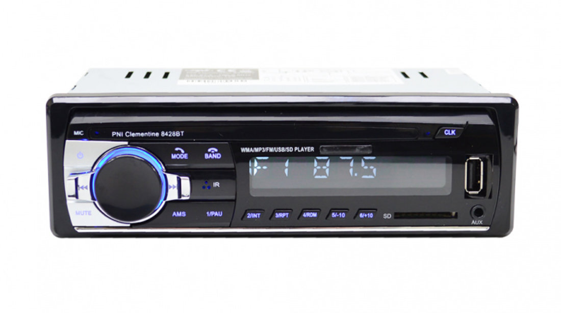 Pachet Radio MP3 player auto PNI Clementine 8428BT 4x45w + Difuzoare auto coaxiale PNI HiFi650, 120W, 16.5 cm PNI-AK002