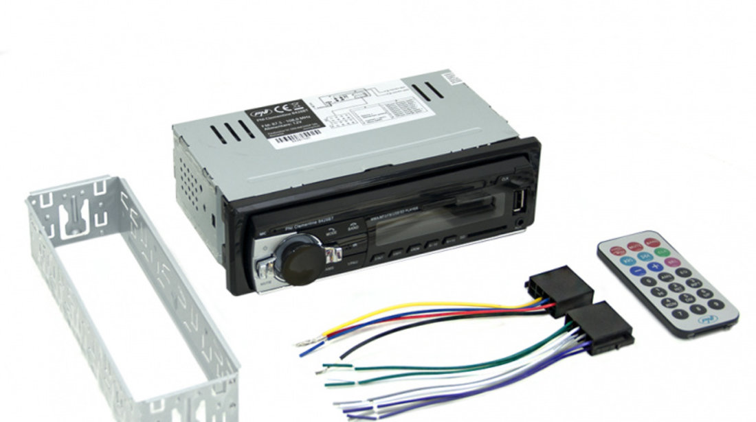 Pachet Radio MP3 player auto PNI Clementine 8428BT 4x45w + Difuzoare auto coaxiale PNI HiFi500, 100W, 12.7 cm PNI-AK001