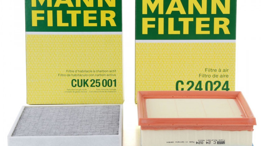 Pachet Revizie Filtru Aer + Polen Mann Filter Bmw Seria 3 F30 2011-2018 316-325d C24024+CUK25001