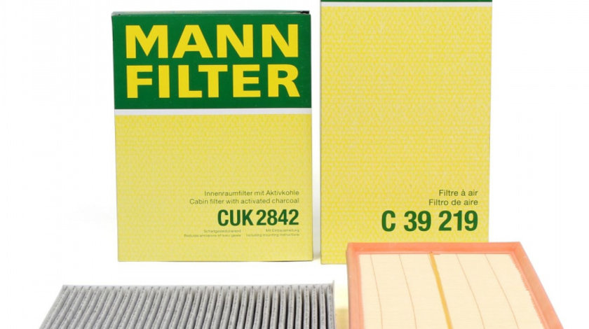 Pachet Revizie Filtru Aer + Polen Mann Filter Porsche Cayenne 1 9PA 2002-2010 C39219+CUK2842