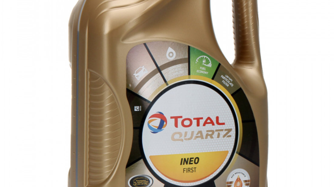 Pachet Revizie Peugeot Ulei Motor Total Quartz Ineo First 0W-30 5L + Filtru Ulei Oe Citroen DS4 2011-2015 1109AY