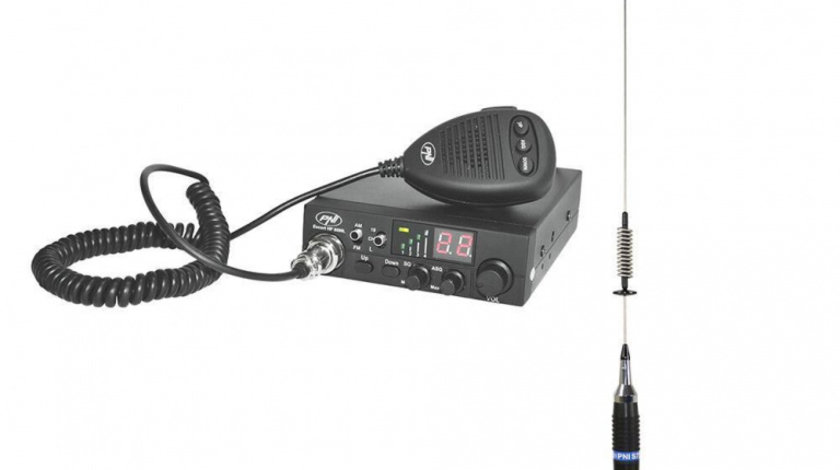 Pachet Statie Radio CB Pni Escort HP 8000L ASQ + Antena CB Pni S75 Cu Magnet PNI-PACK71