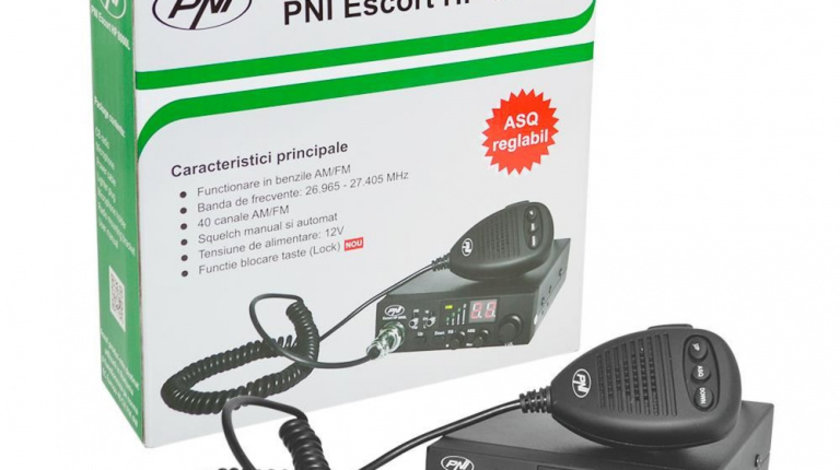 Pachet Statie Radio CB Pni Escort HP 8000L ASQ + Antena CB Pni S75 Cu Magnet PNI-PACK71