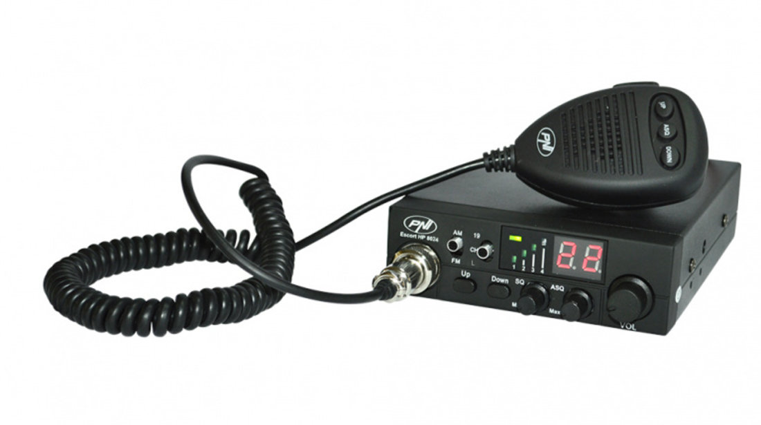 Pachet statie radio CB PNI ESCORT HP 8024 ASQ + Antena CB PNI Extra 48 cu magnet PNI-PACK78