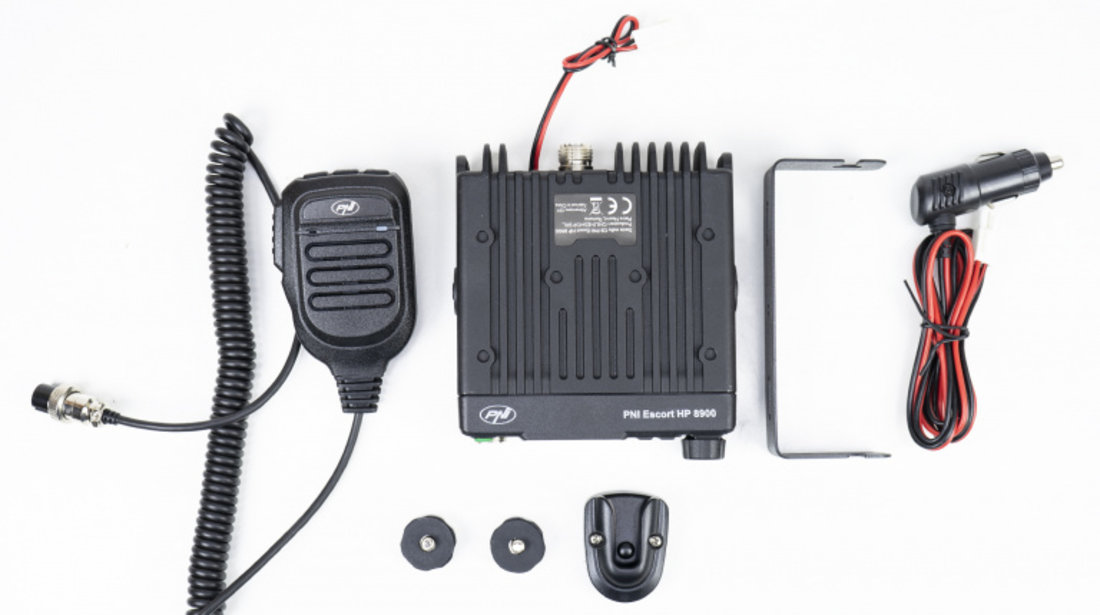 Pachet Statie radio CB PNI Escort HP 8900 ASQ, 12-24V + Antena CB PNI LED 2000 cu baza magnetica PNI-PACK108