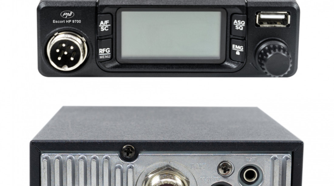Pachet Statie radio CB PNI Escort HP 9700 USB si Antena CB PNI Extra 45 cu baza magnetica PNI-PACK105