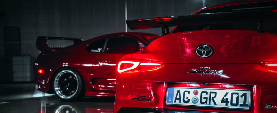 Pachetul de tuning propus de AC Schnitzer pentru noua Supra este complet. Sportiva pozata alaturi de vechea Mk4 Pachetul de tuning propus de AC Schnitzer pentru noua Supra este complet. Sportiva pozata alaturi de vechea Mk4
